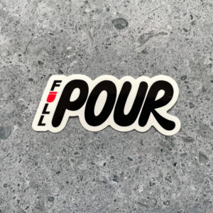 Full Pour eco-friendly stickers