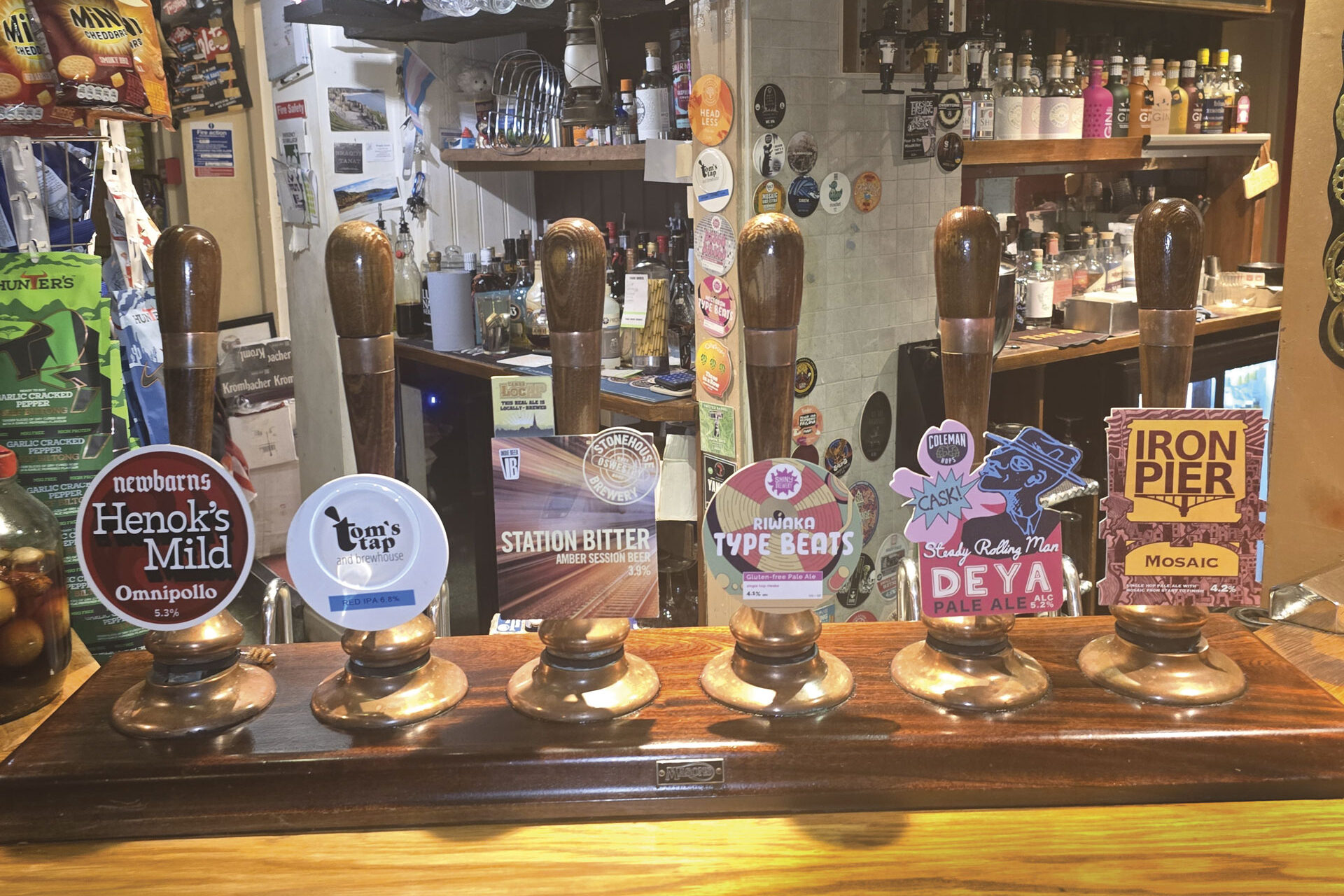 Cask pumps at The Bailey Head