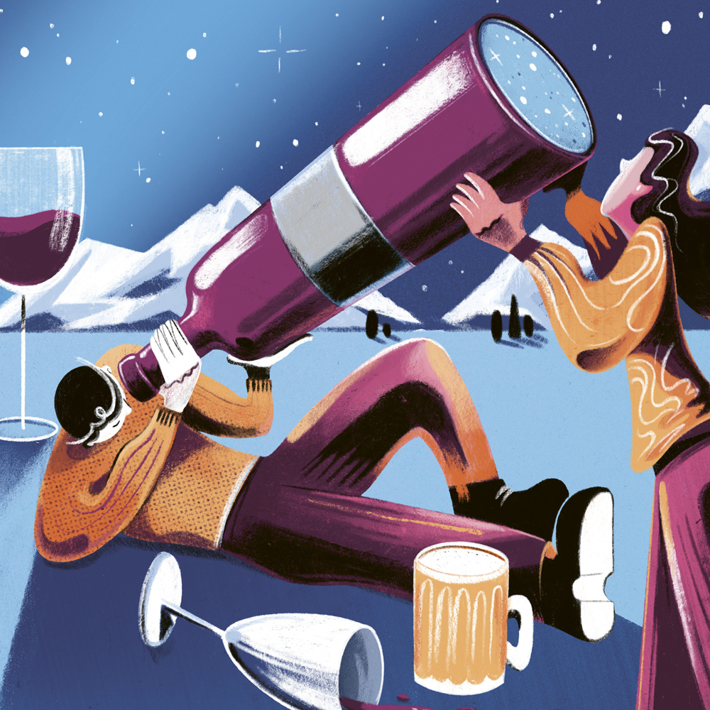 Cover illustration from Full Pour Issue No. 12–Winter 2025